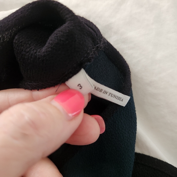 Sandro Tank Top Forest Green And Black Size 3 Business Career Wear, size large - Picture 6 of 6